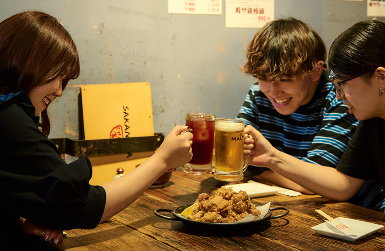 学生さんの乾杯